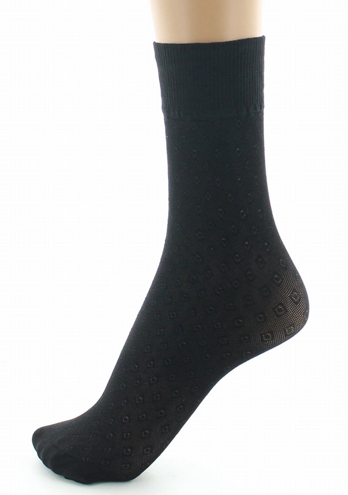 Mi-chaussettes femme 30D dentelle noir NOIR