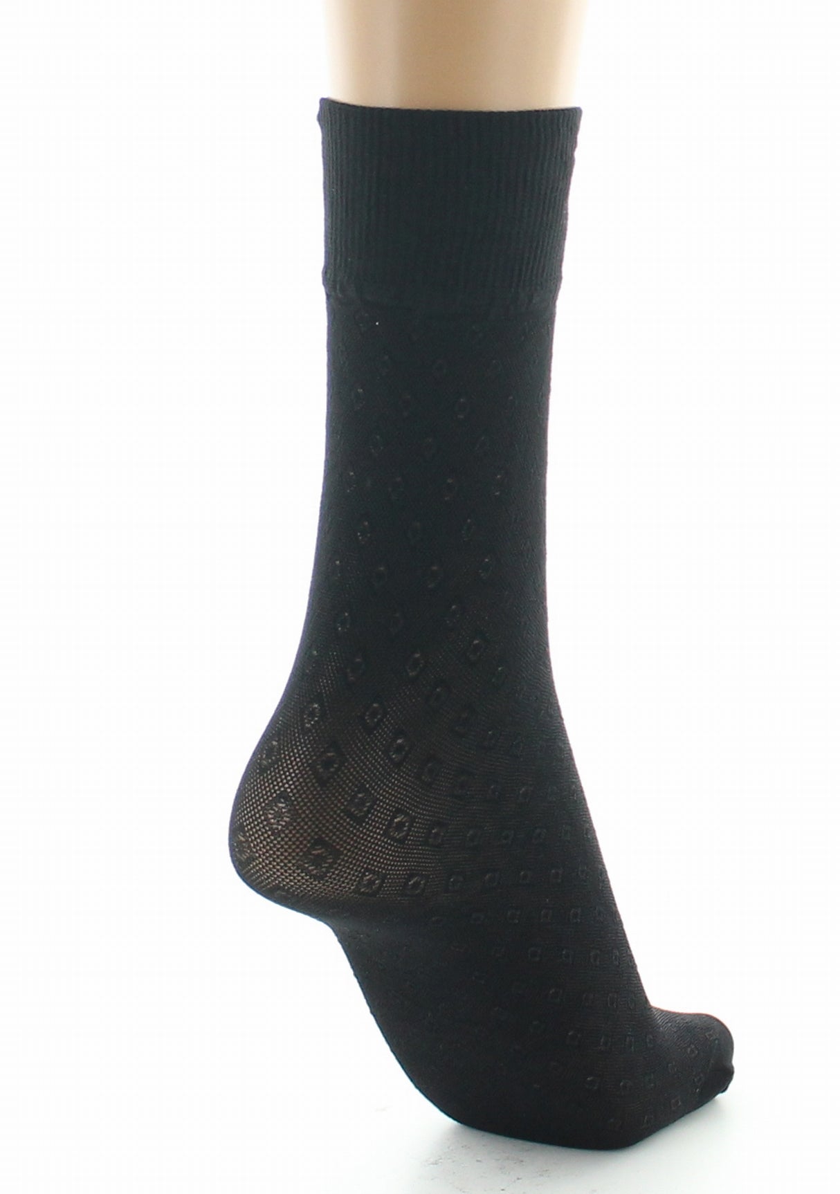 Mi-chaussettes femme 30D dentelle noir NOIR