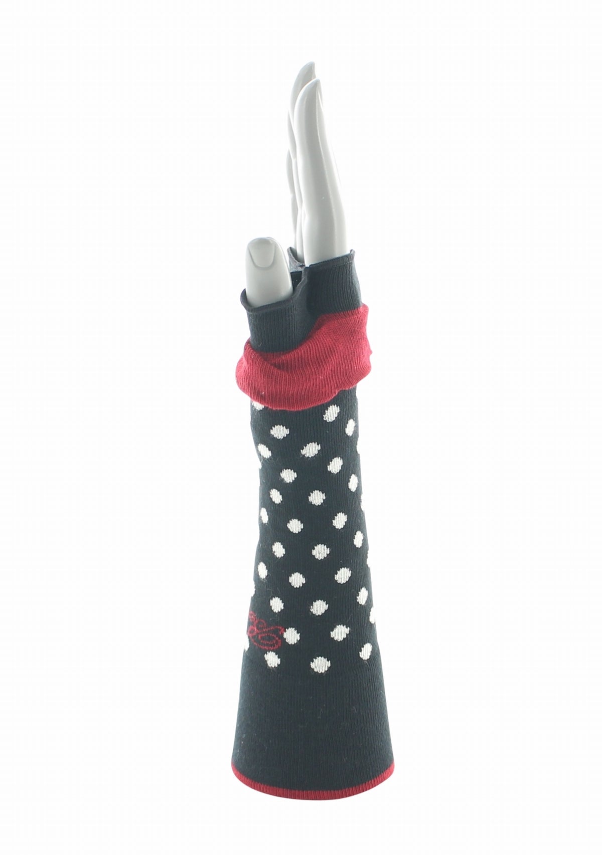Mitaines femme Berthe Pois NOIR