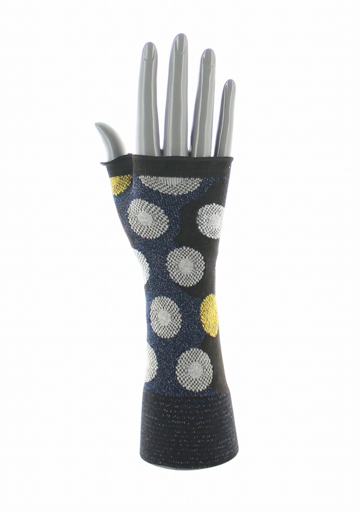 Mitaines femme coton Berthe Fleurs Graphiques MOKA