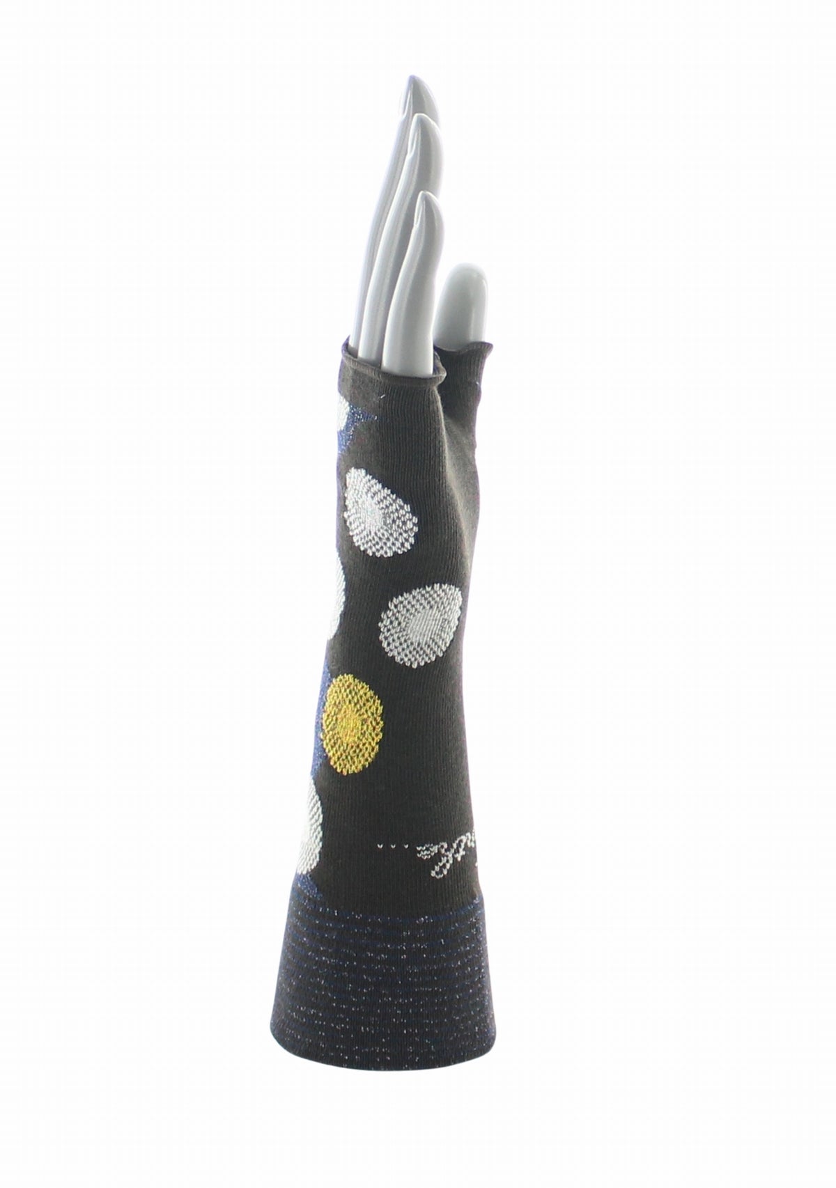Mitaines femme coton Berthe Fleurs Graphiques MOKA