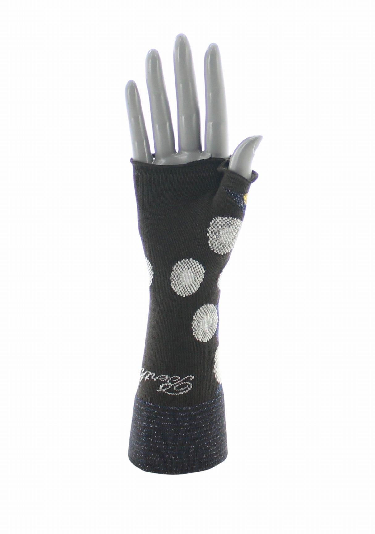 Mitaines femme coton Berthe Fleurs Graphiques MOKA