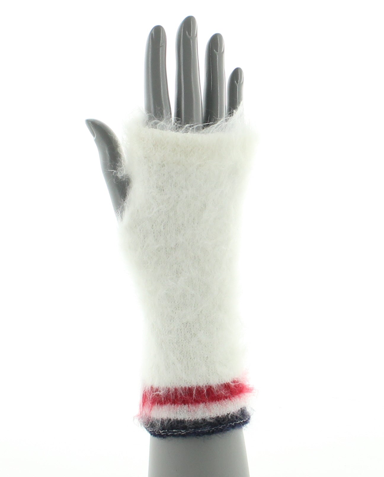 Mitaines femme laine grattée écru ECRU