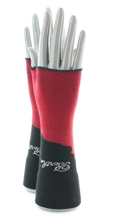 Mitaines le Chat et l'Oiseau NOIR/ROUGE