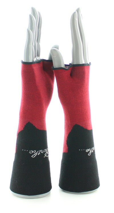 Mitaines le Chat et l'Oiseau NOIR/ROUGE