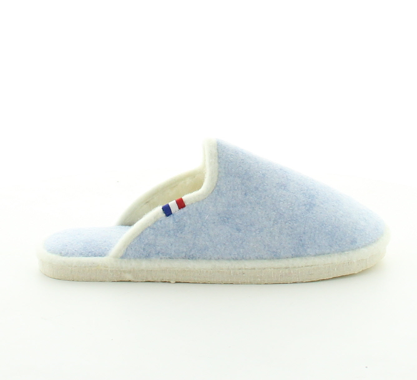 Mules femme laine bleu ciel chiné BLEU CIEL CHINE