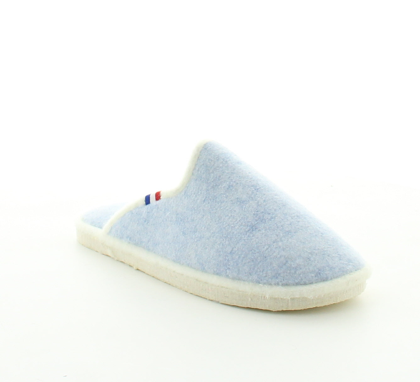 Mules femme laine bleu ciel chiné BLEU CIEL CHINE