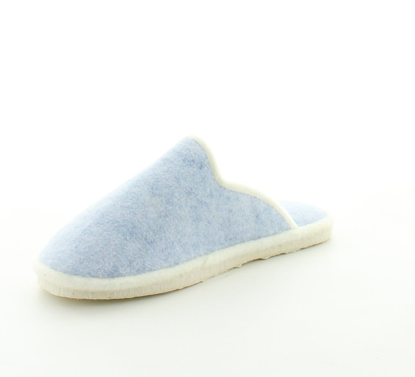 Mules femme laine bleu ciel chiné BLEU CIEL CHINE