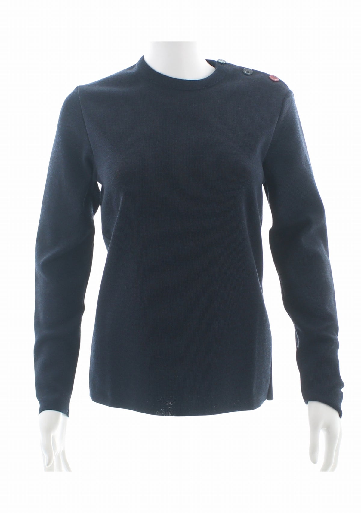 Pull marin col rond femme marine à coudières Poupée Russe MARINE