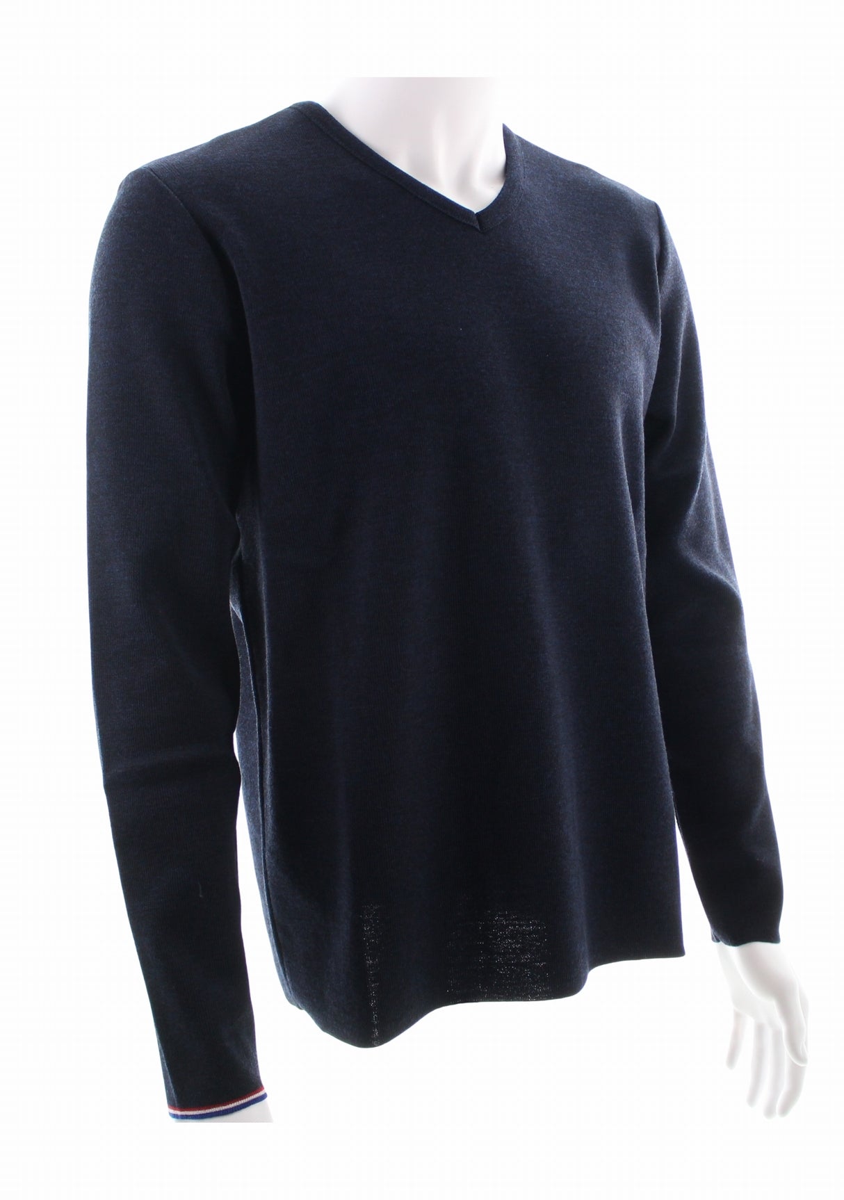 Pull marin homme col V Berthe La Baleine MARINE