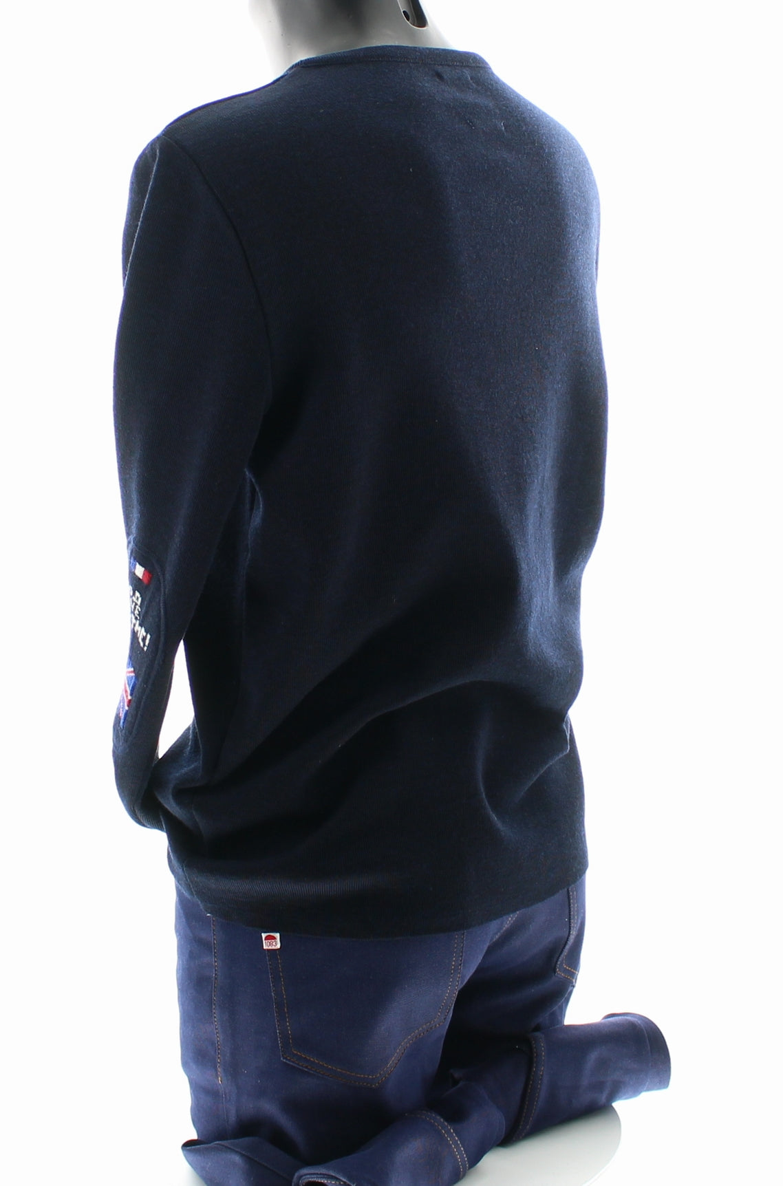 Pull marin Homme God Save Berthe col V MARINE