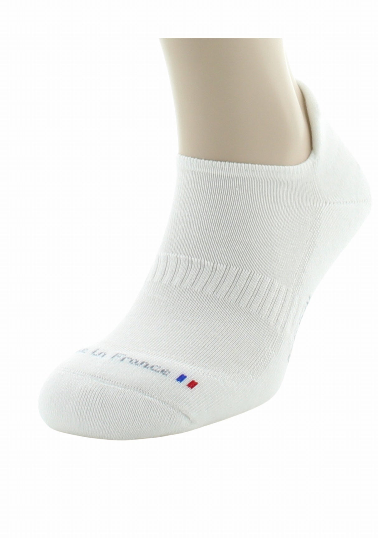 Socquette Coton semelle et talon bouclette BLANC