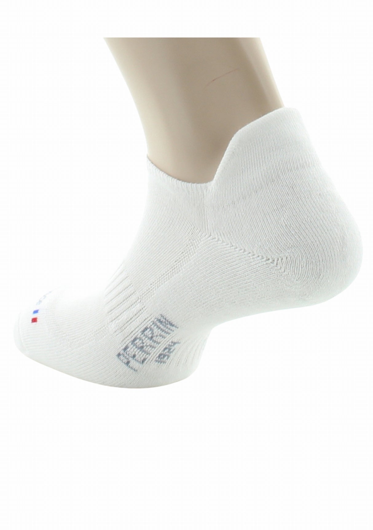 Socquette Coton semelle et talon bouclette BLANC