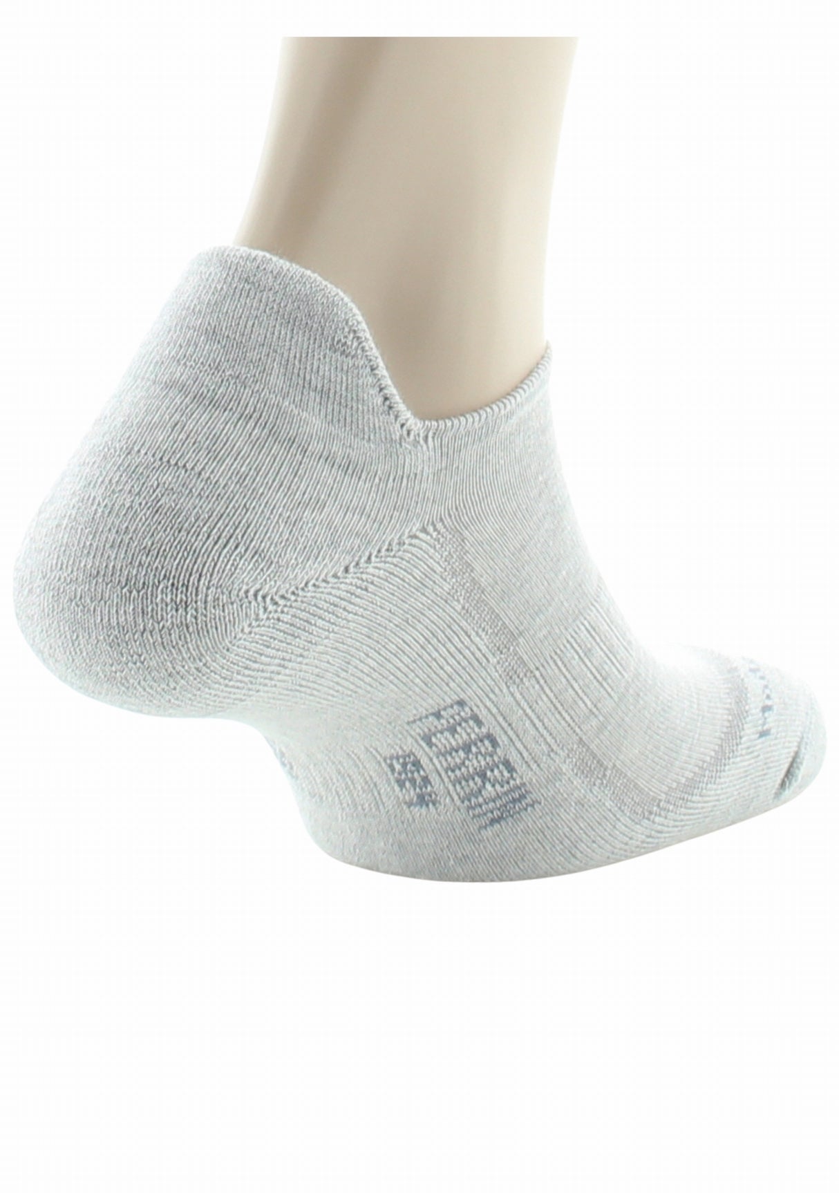 Socquette Coton semelle et talon bouclette GRIS CLAIR