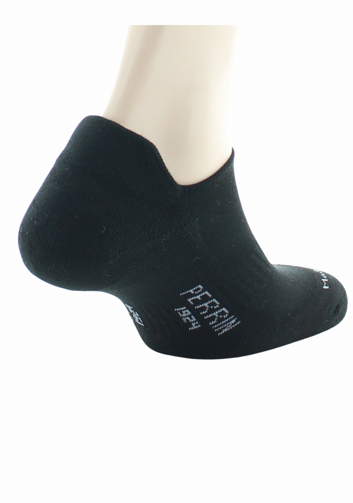 Socquette Coton semelle et talon bouclette NOIR