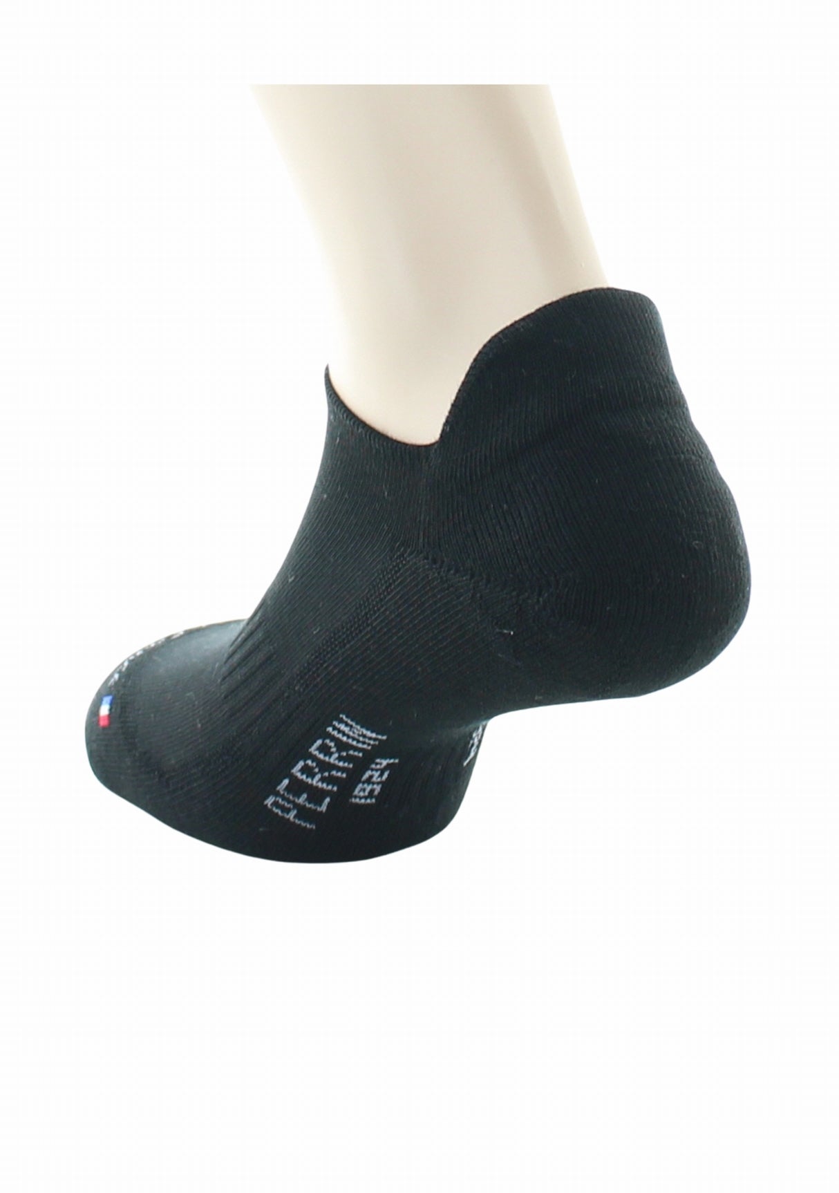 Socquette Coton semelle et talon bouclette NOIR