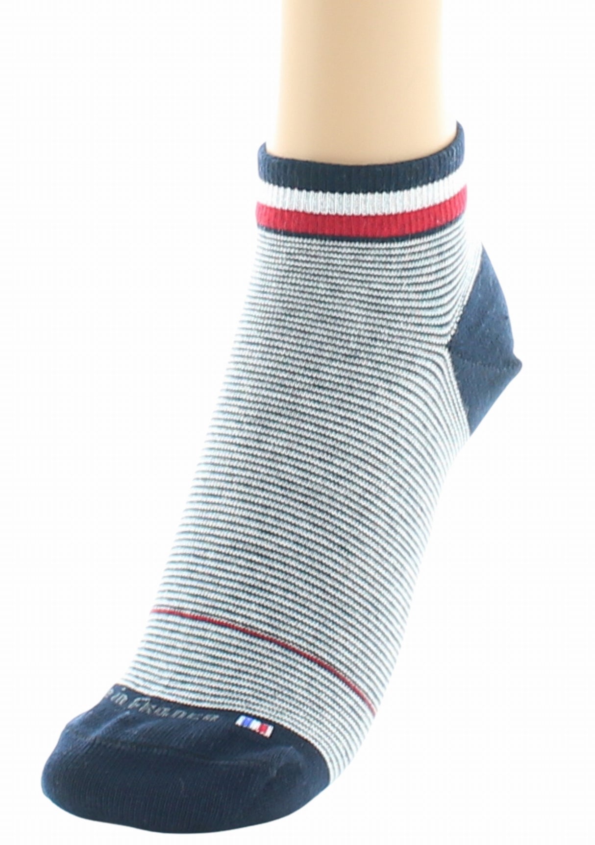 Socquettes Fantaisie rayées marine Croisière MARINE