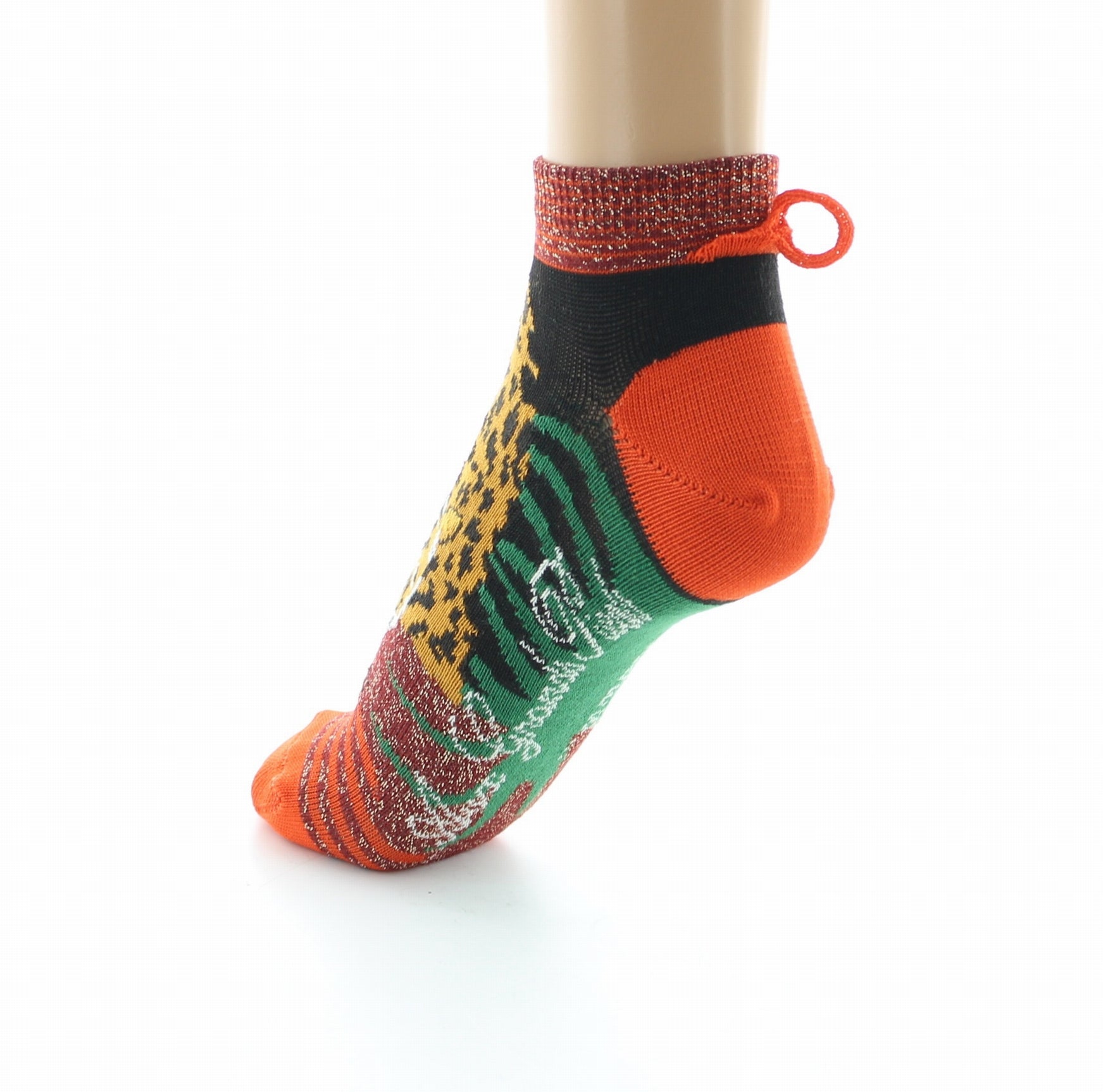 Socquettes Femme La Panthère ORANGE/ROUILLE