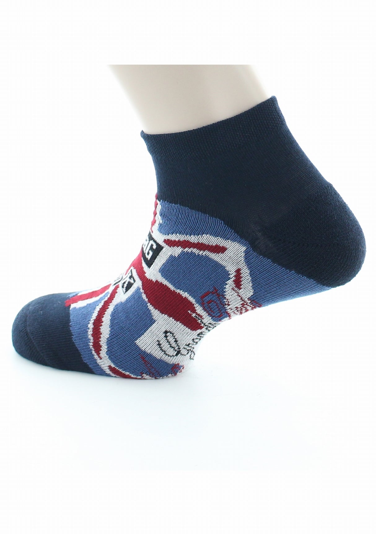 Socquettes homme coton Flag Punk MARINE