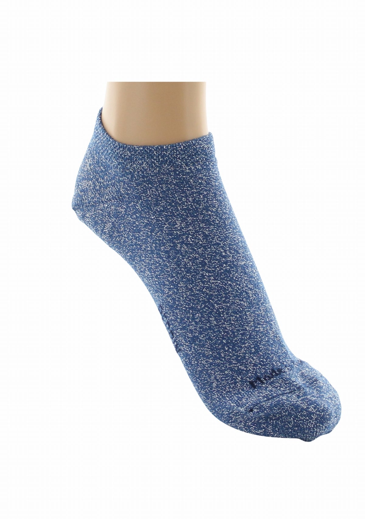 Socquettes invisibles femme en coton et lurex AVIATEUR