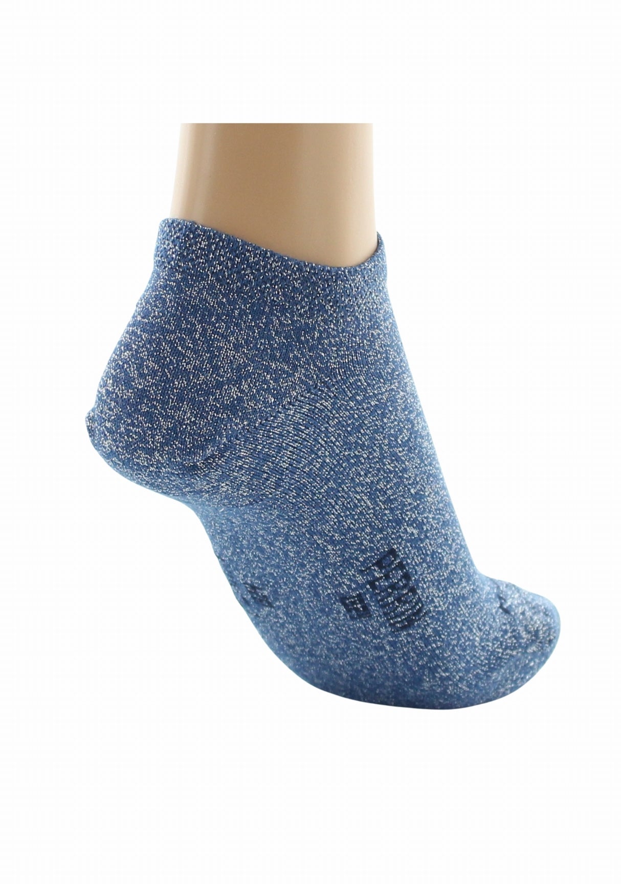 Socquettes invisibles femme en coton et lurex AVIATEUR