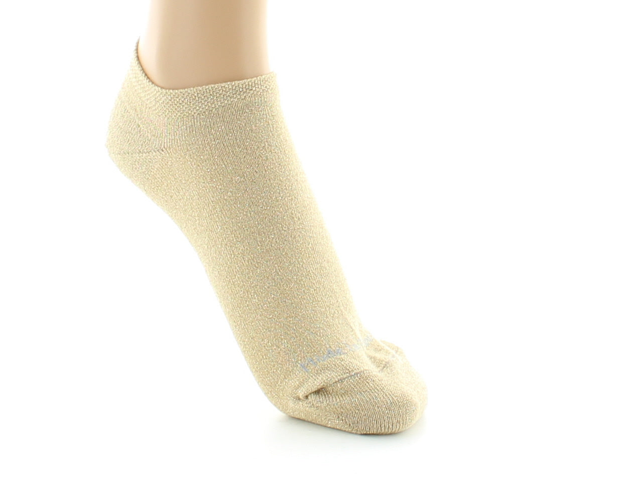 Socquettes invisibles femme en coton et lurex SABLE-DORE