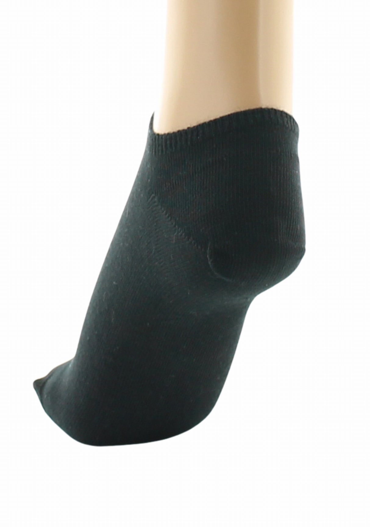 Socquettes invisibles mixtes en coton peigné NOIR