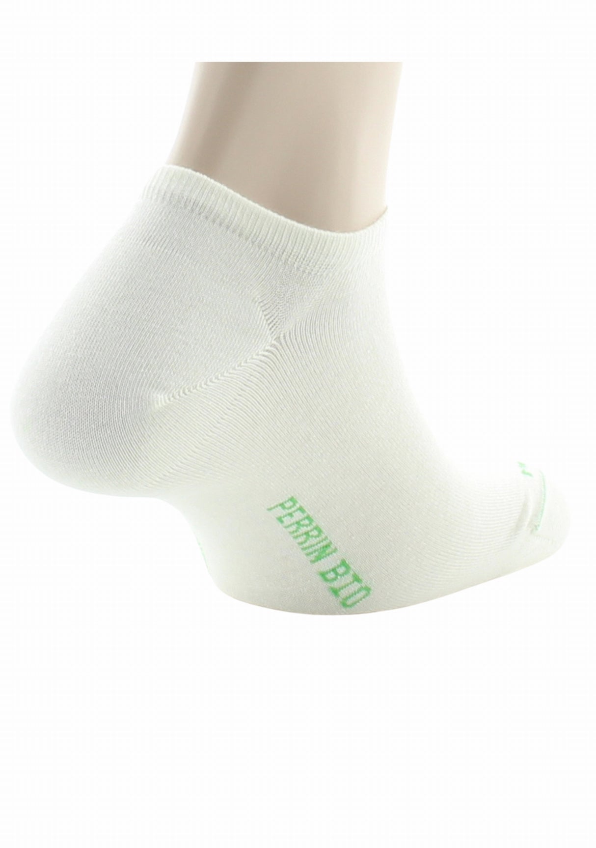 Socquettes mixtes en 100% pur coton bio BLANC