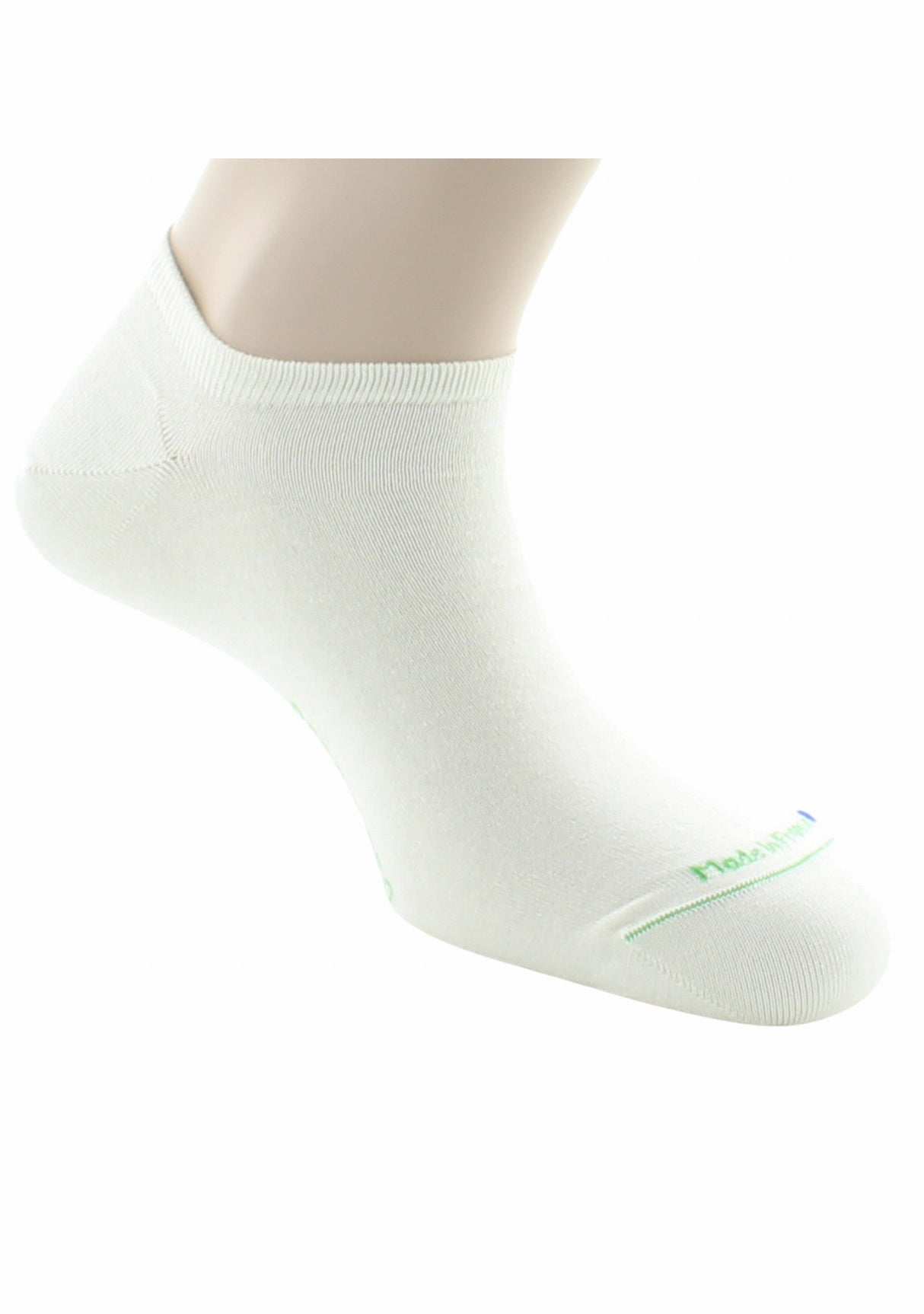 Socquettes mixtes en 100% pur coton bio BLANC