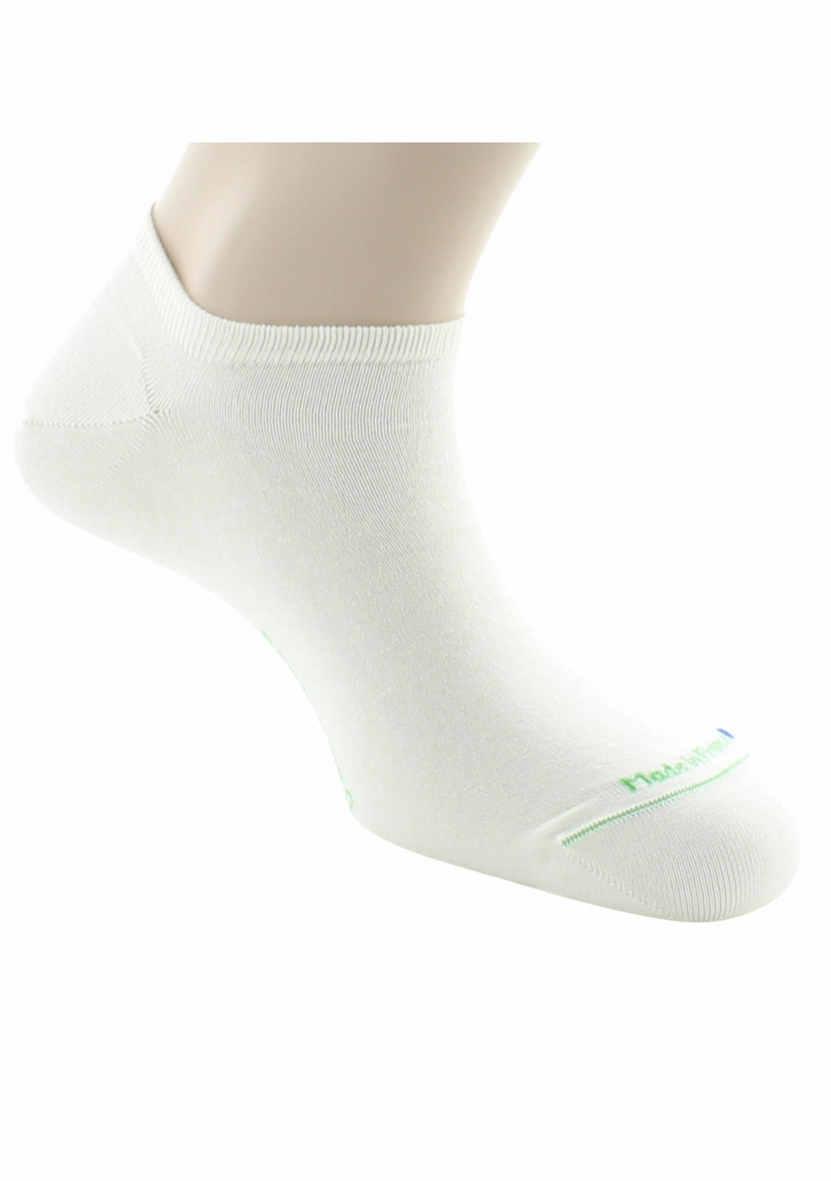 Socquettes mixtes en 100% pur coton bio BLANC