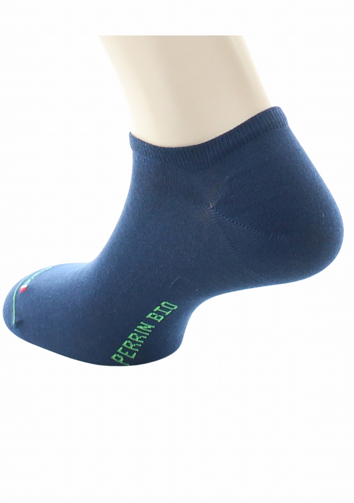 Socquettes mixtes en 100% pur coton bio MARINE