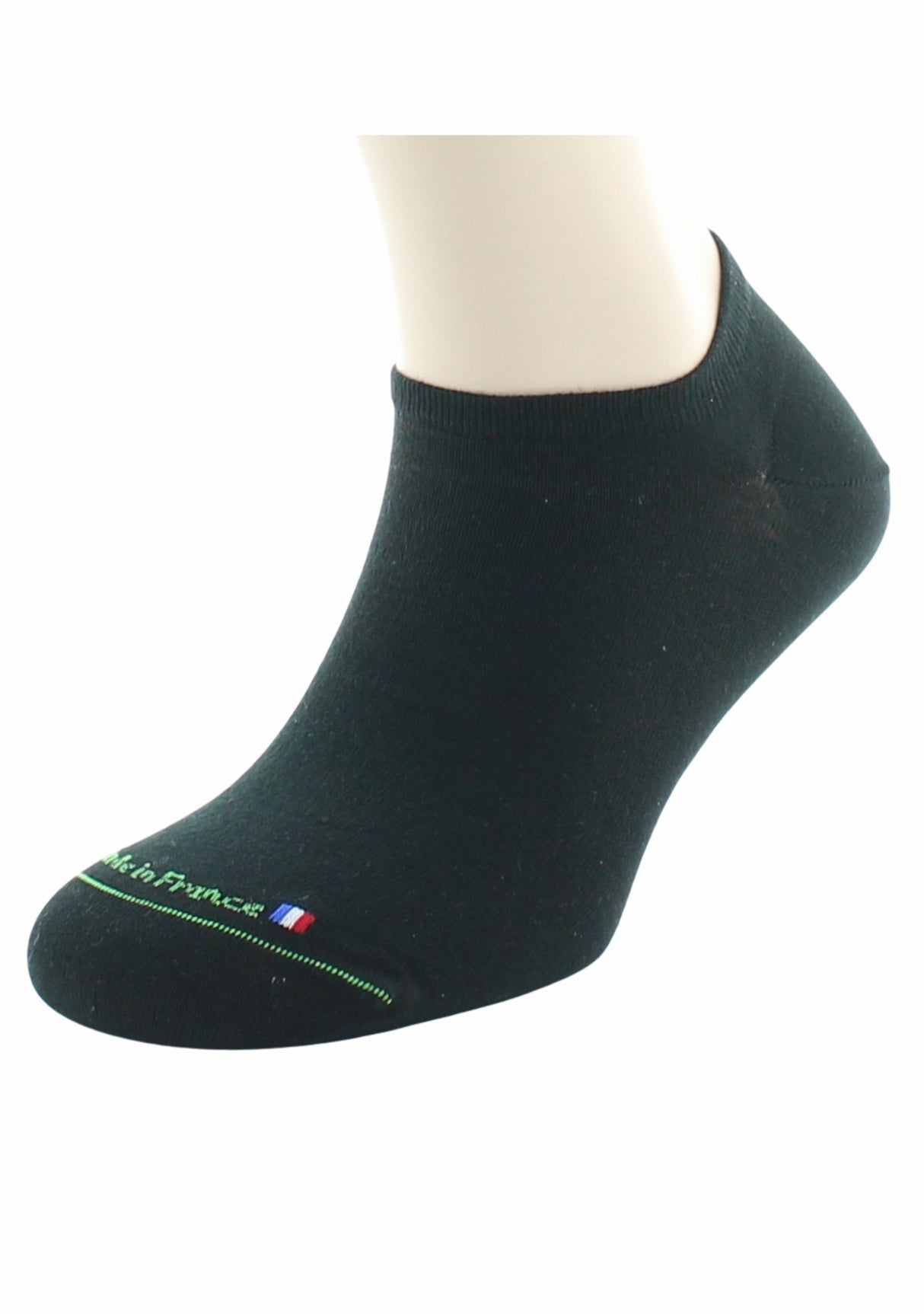 Socquettes mixtes en 100% pur coton bio NOIR