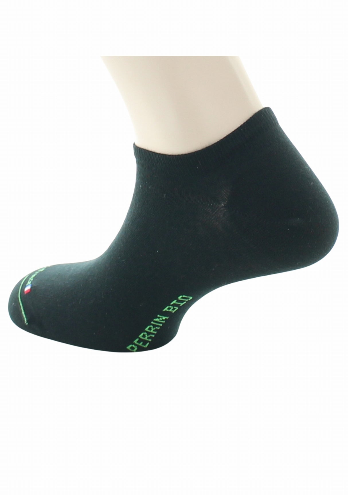 Socquettes mixtes en 100% pur coton bio NOIR