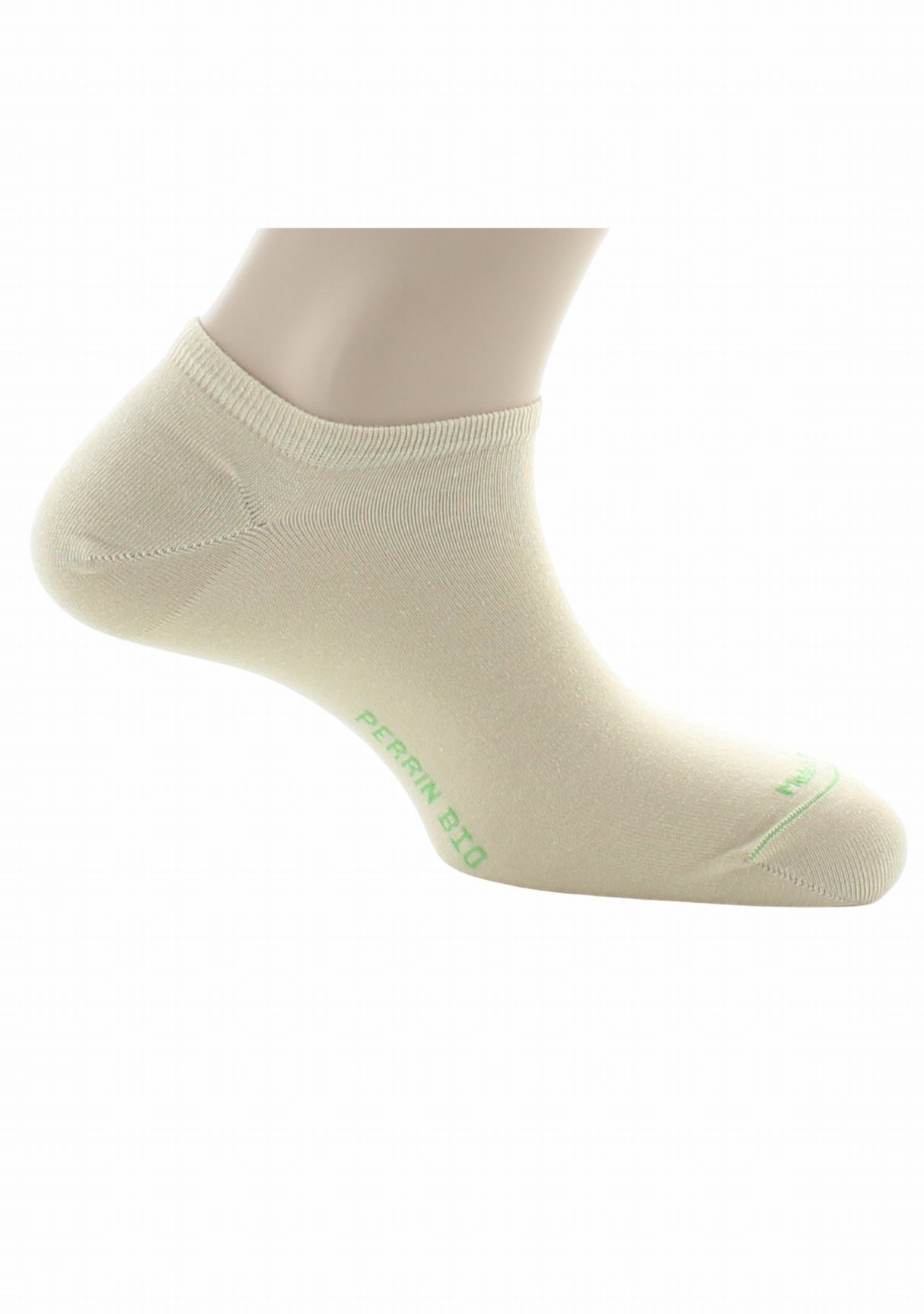 Socquettes mixtes en 100% pur coton bio SABLE