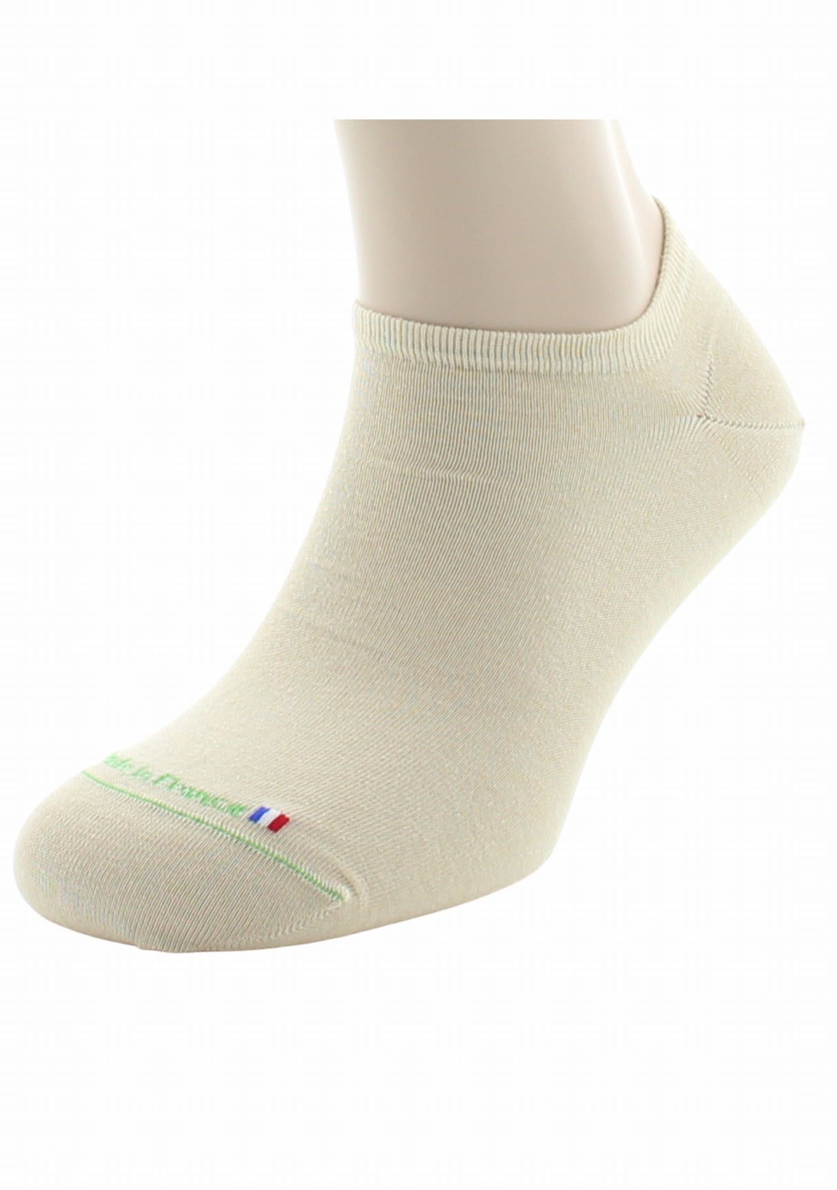 Socquettes mixtes en 100% pur coton bio SABLE