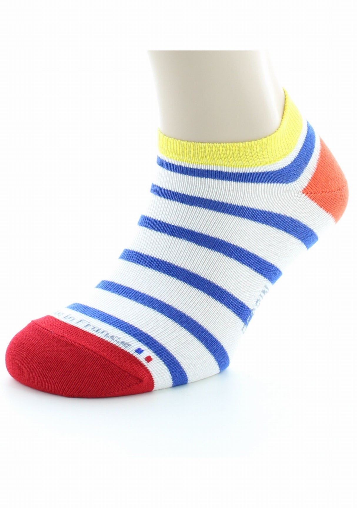 Socquettes mixtes Marinière en coton peigné MULTICOLORE