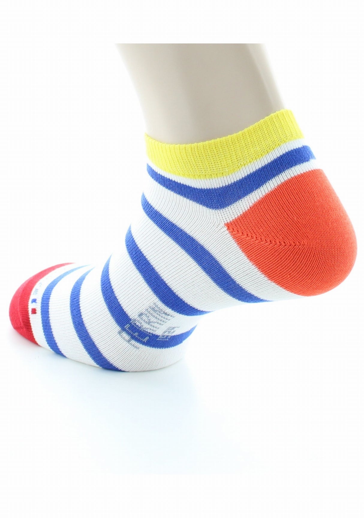 Socquettes mixtes Marinière en coton peigné MULTICOLORE