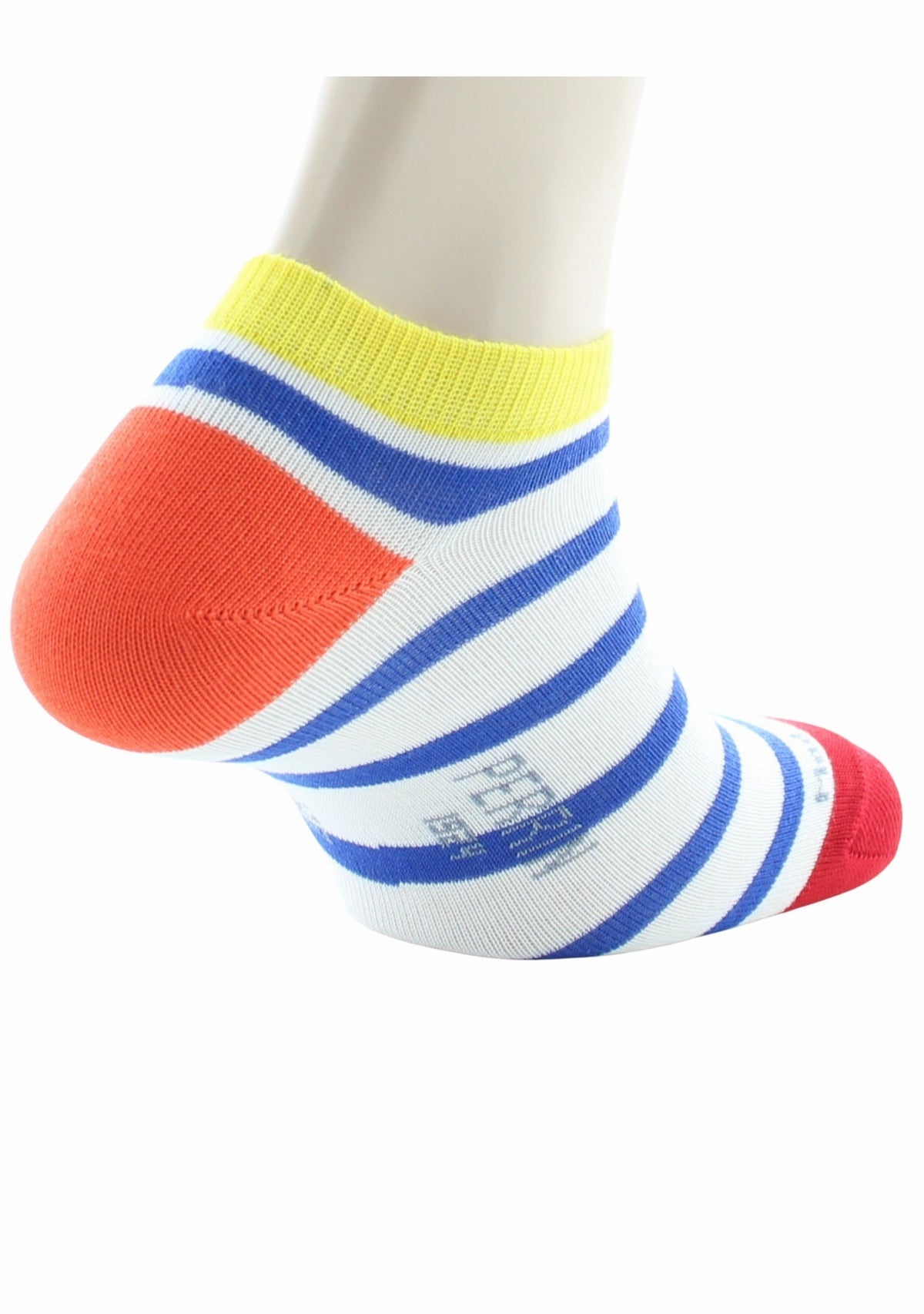 Socquettes mixtes Marinière en coton peigné MULTICOLORE