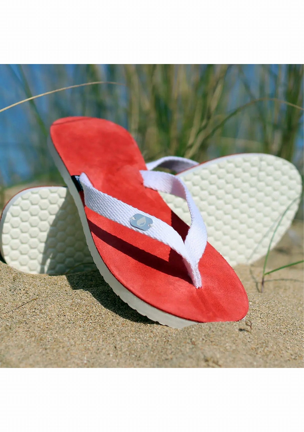 Tong cuir femme Touesse - Fabrication française - Jo Bigorneau CORAIL 2023