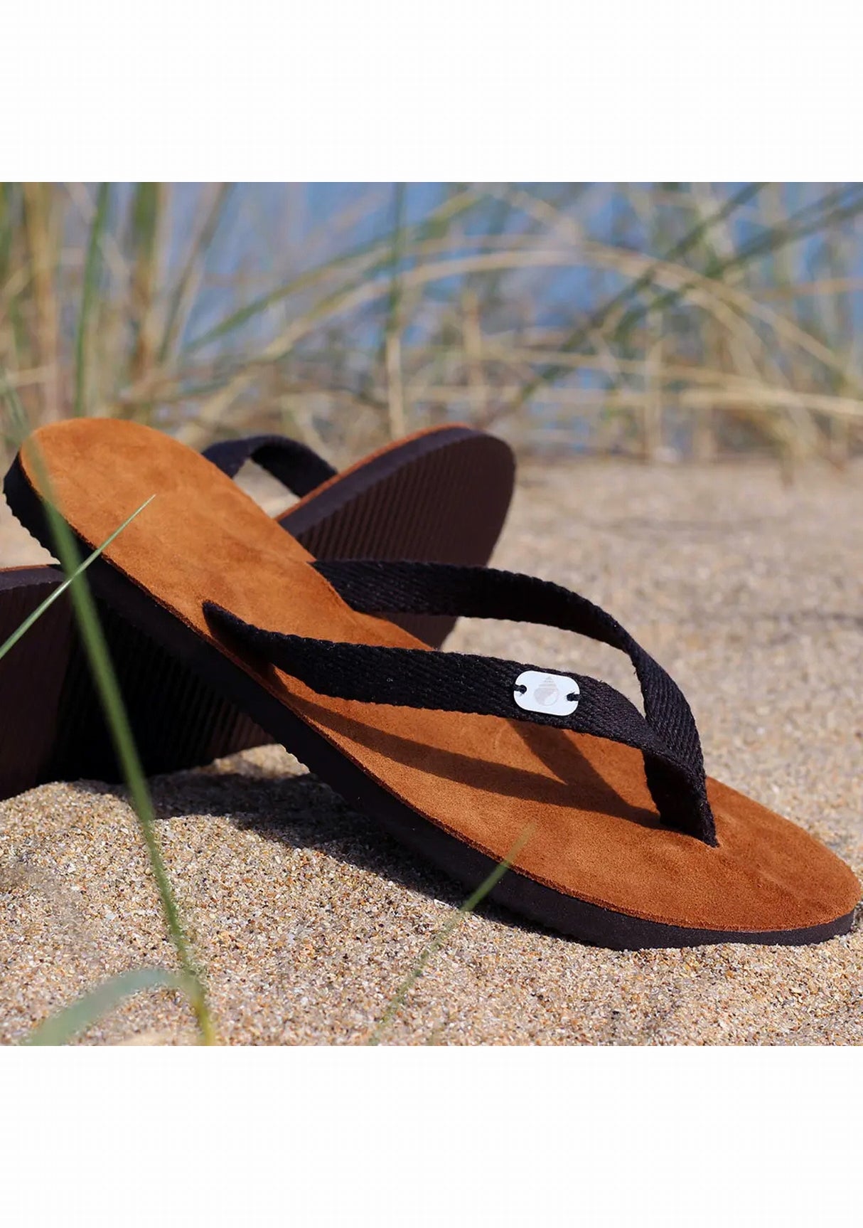 Tong cuir femme Touesse - Fabrication française - Jo Bigorneau SABLE 2023