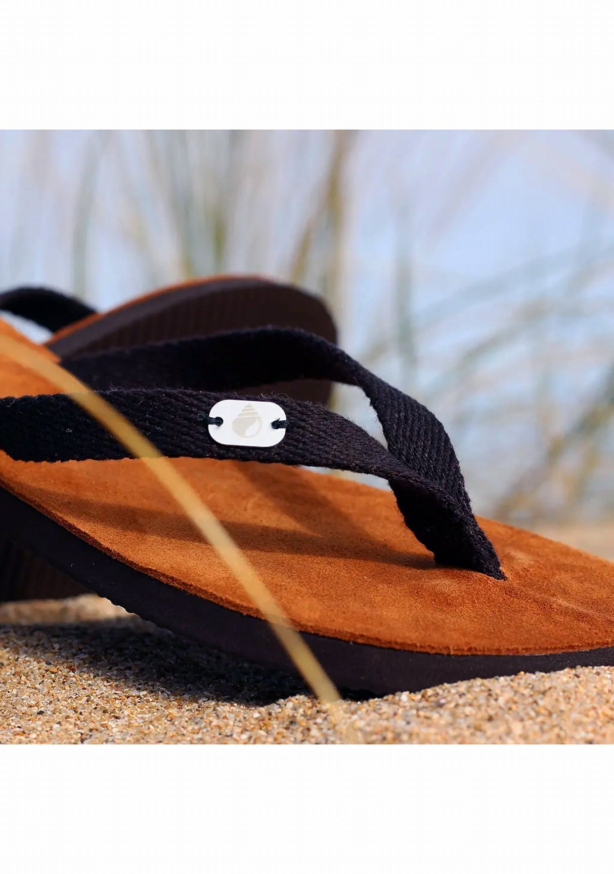 Tong cuir femme Touesse - Fabrication française - Jo Bigorneau SABLE 2023