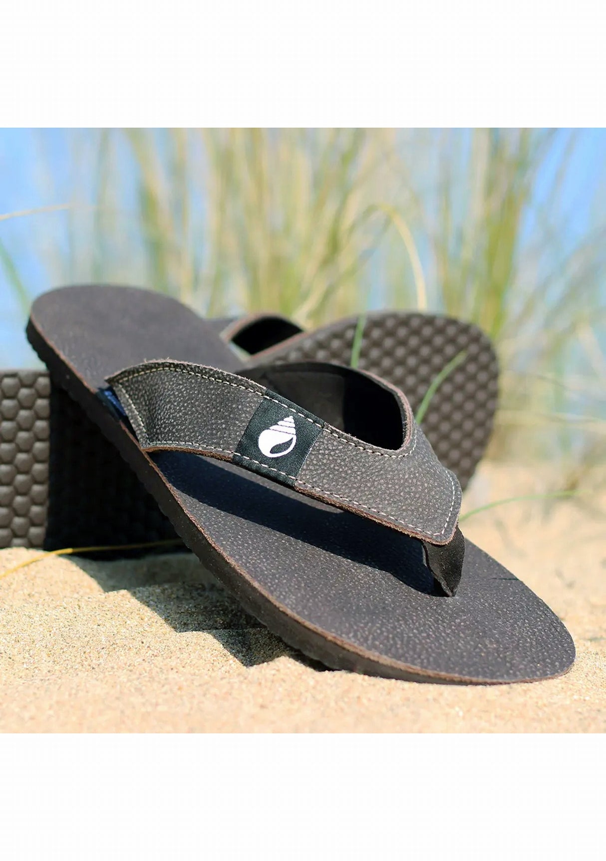 Tong cuir homme Vagatong - Ultra légère - Fabrication française - Jo Bigorneau COFFEE 2023