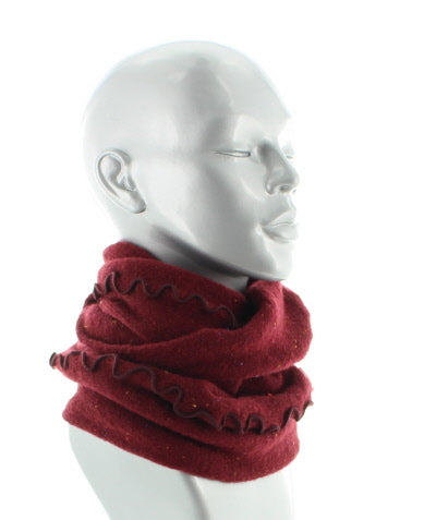 Tour de cou chiné bordeaux MUSCAT