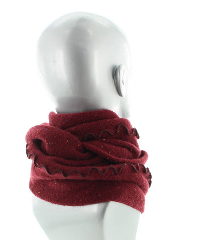 Tour de cou chiné bordeaux MUSCAT