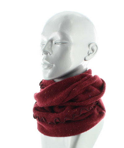 Tour de cou chiné bordeaux MUSCAT