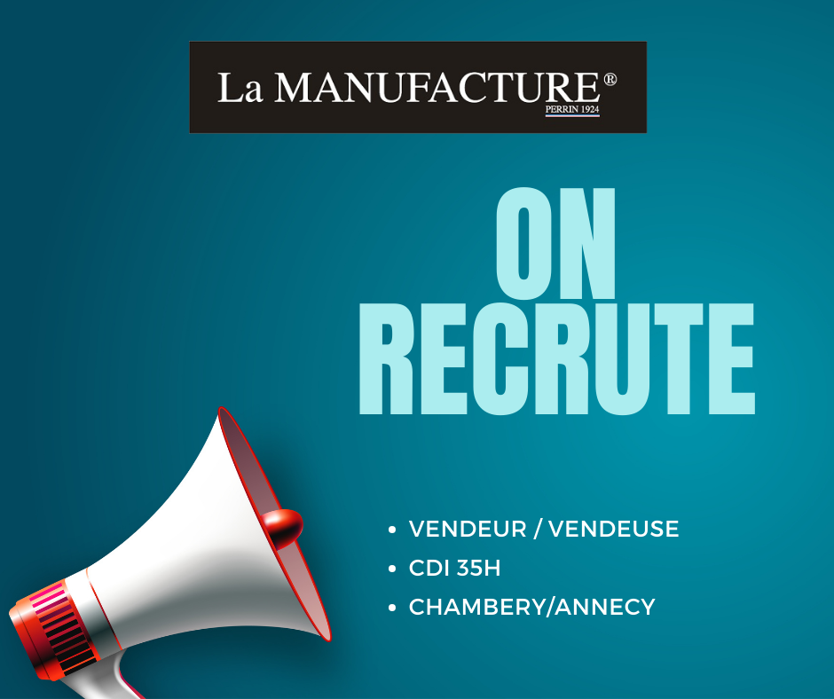 Urgent : Nous recrutons un vendeur/une vendeuse en CDI à Annecy et Chambéry