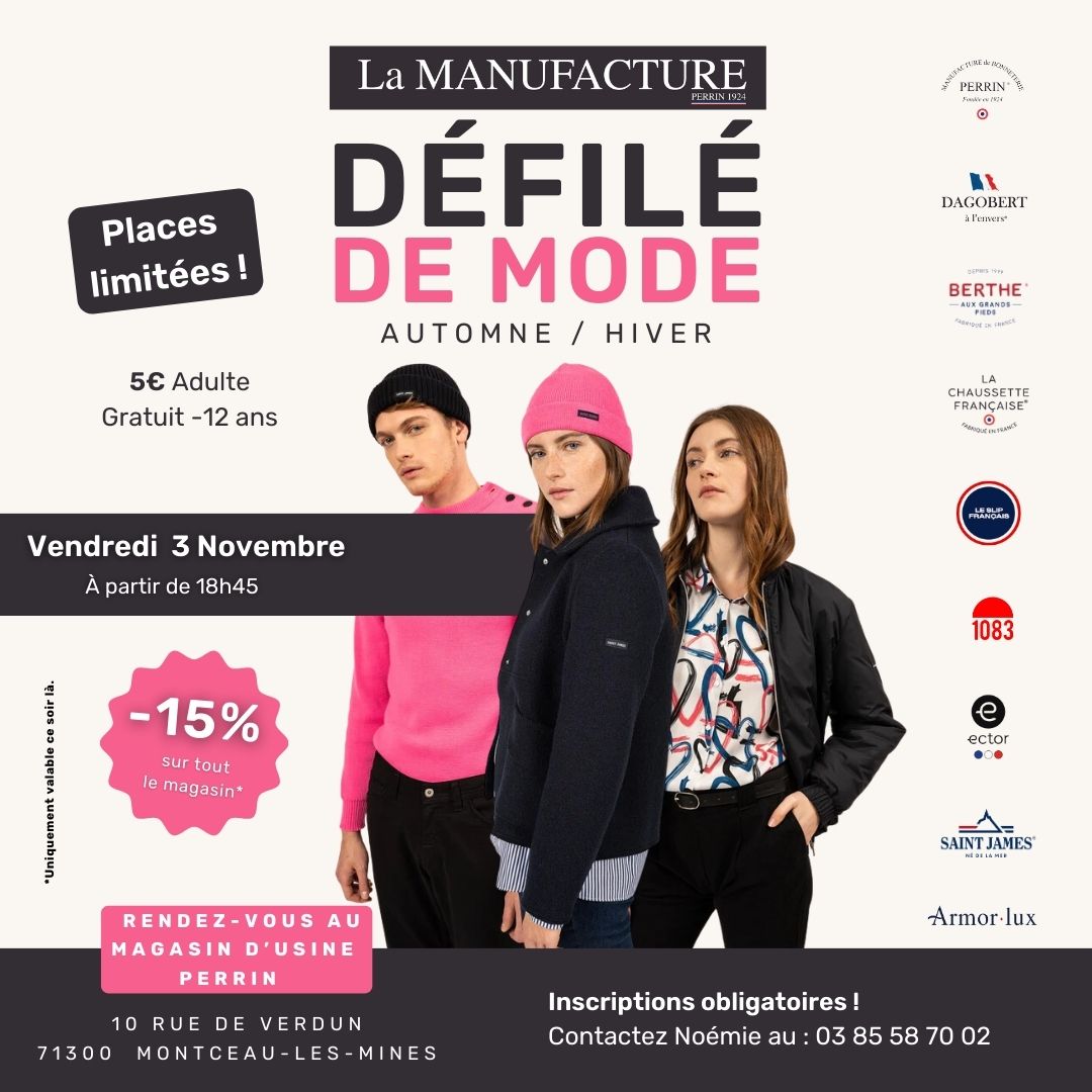 Défilé Automne Hiver 2023 de La Manufacture Perrin