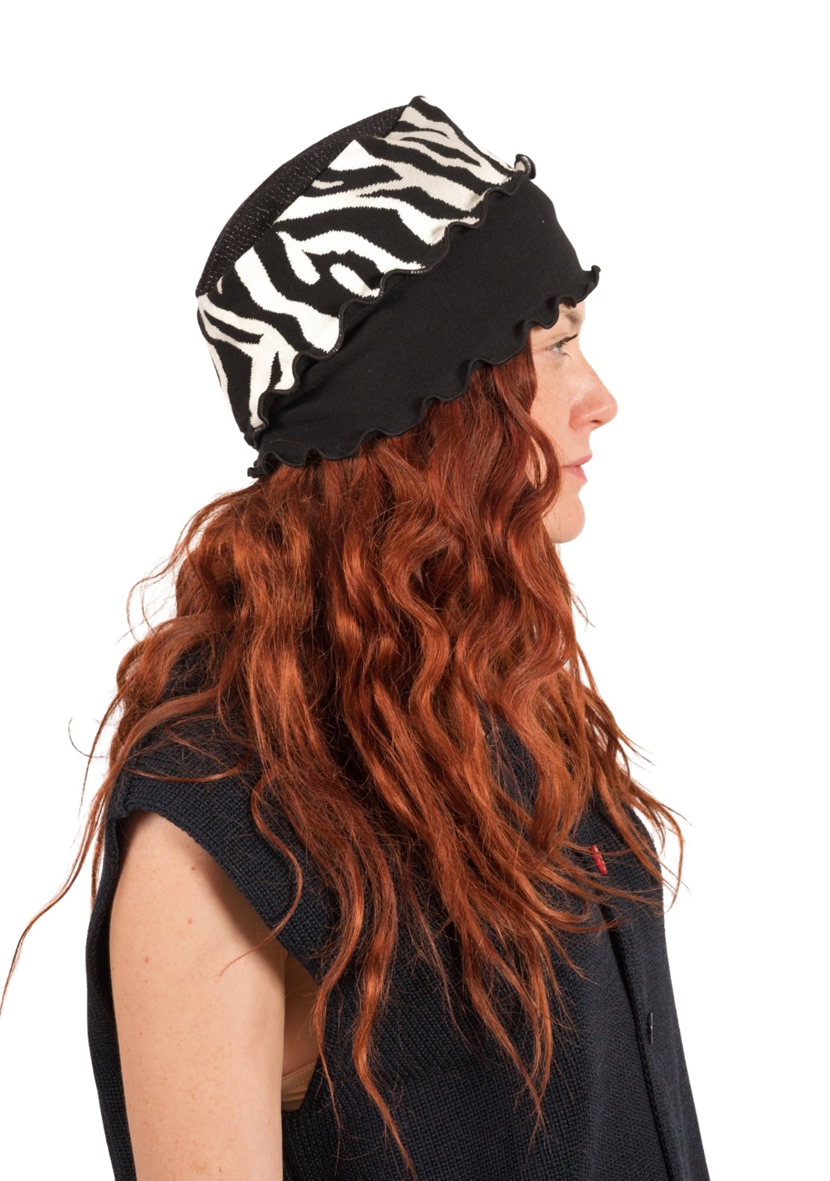 Chapeau femme coton Berthe Zèbre