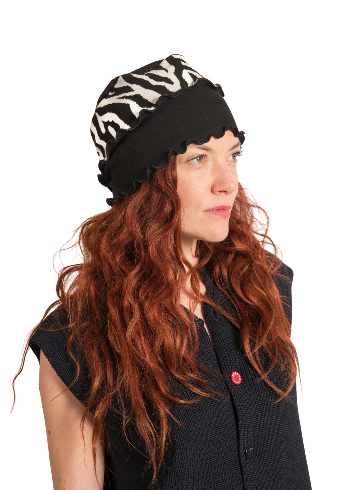 Chapeau femme coton Berthe Zèbre