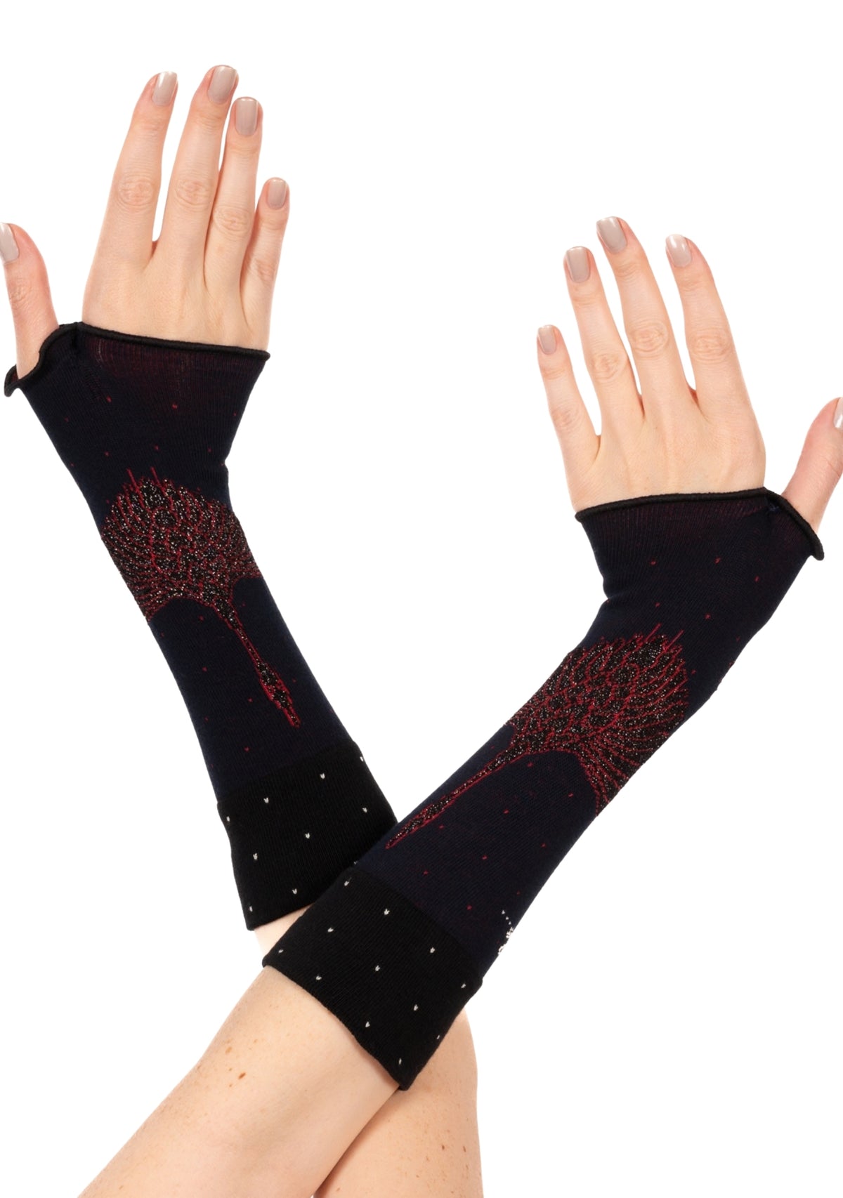 Mitaines femme coton Berthe Grue Sauvage